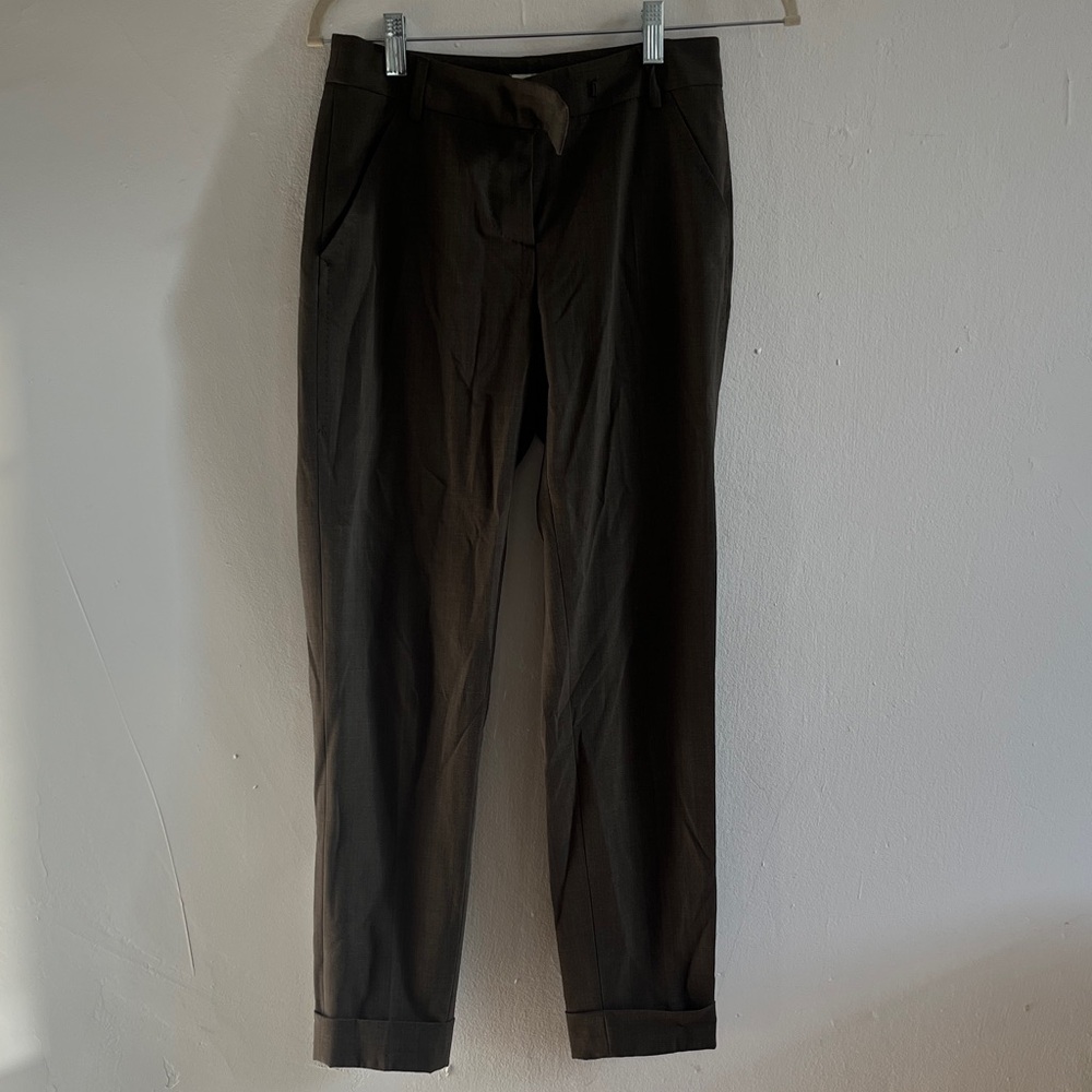 Paul Smith Olive green virgin wool Dress Pants